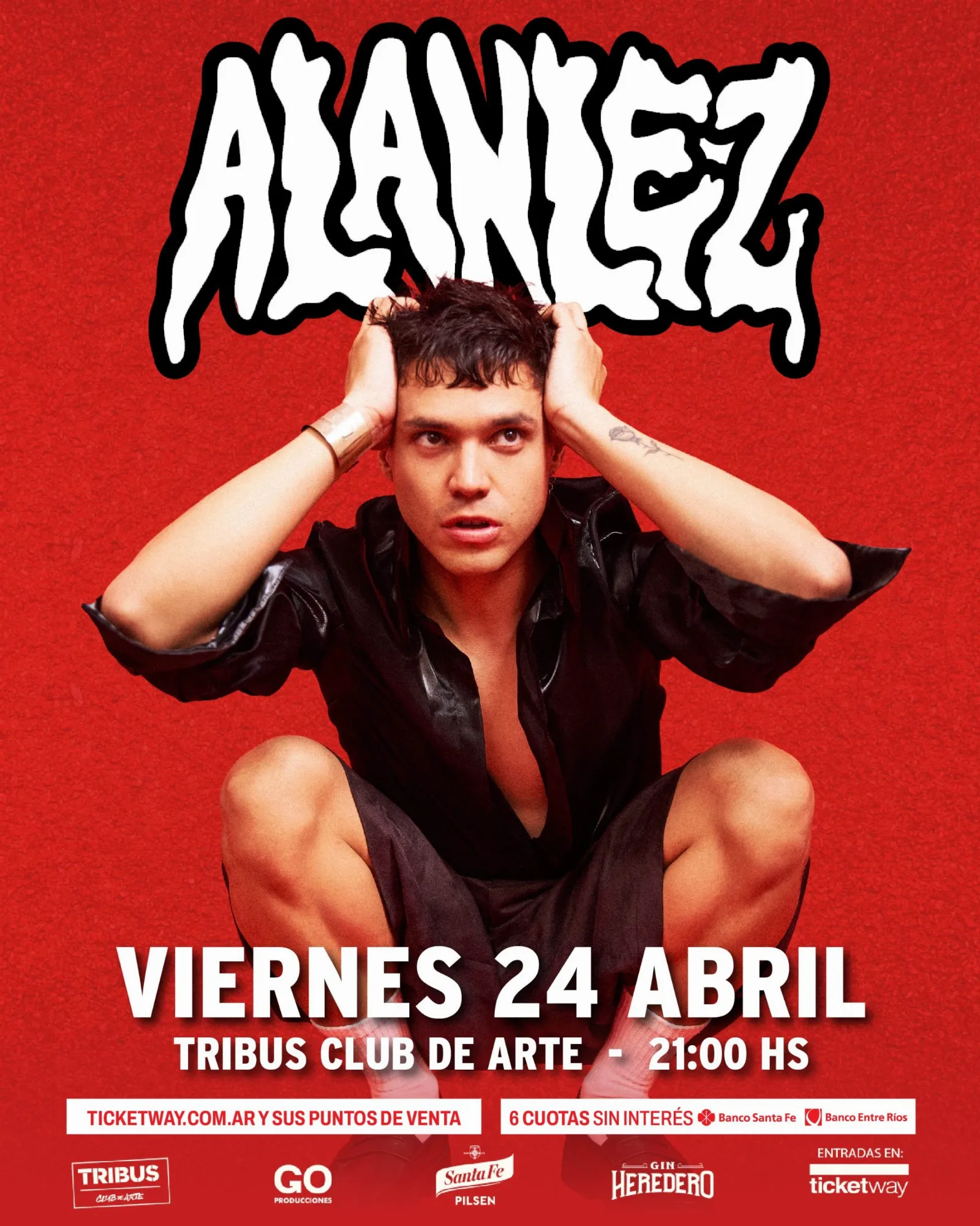Alan Lez en Santa Fe: show en Tribus Club de Arte este 31 de marzo